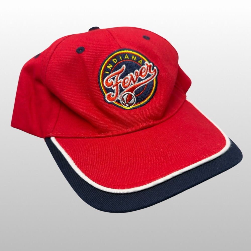 Indiana Fever WNBA Red Snapback Hat Cap Basketball Embroidered Logo Vintage